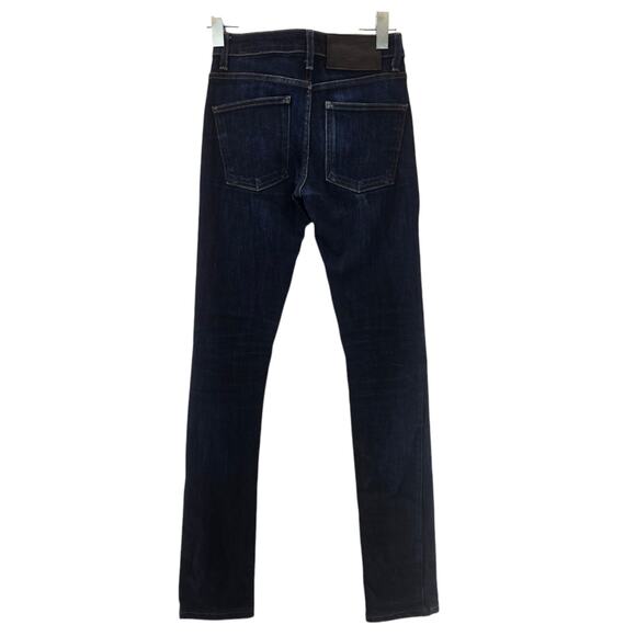 Naked & Famous Jeans Mens 27 Raw Japanese Denim Dark Wash Indigo Power Stretch - Picture 3 of 13
